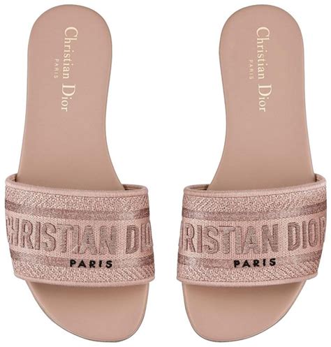 dior sandal pink|flat dior sandals women.